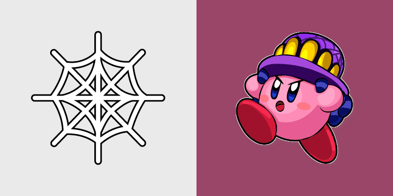 Kirby Spider Cute Cursor Pack