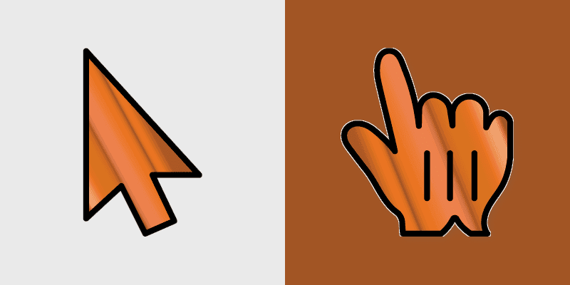 Custom Cursor Pumpkin Gradient