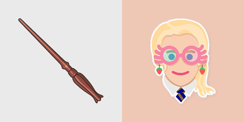 Custom Cute Luna Lovegood Mouse Cursor Pack