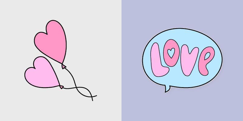 VSCO Girl Love-Heart Cursor Pack