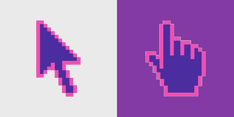 Cute Blue-Pink Cursor Pack