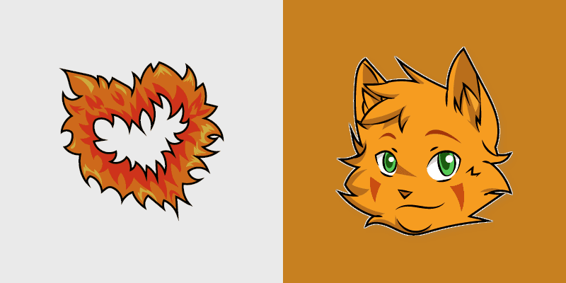 Custom Cursor Firestar and Heart