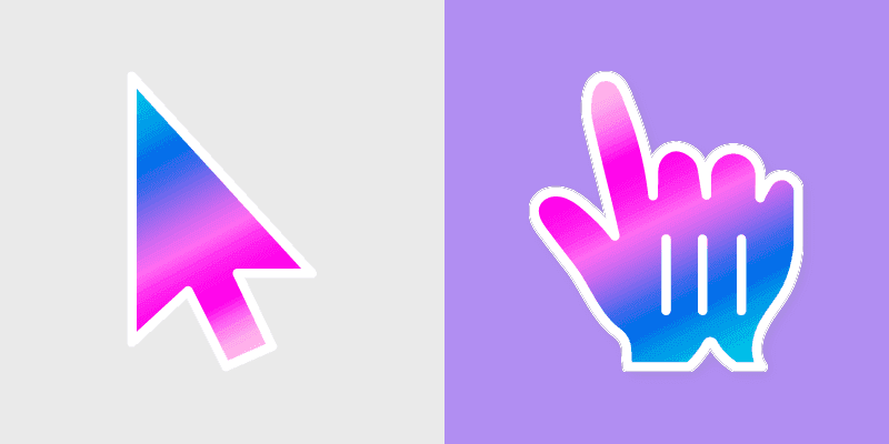 Cute Bubble Gum Cursor Pack