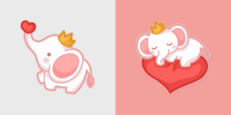 Cute Elephant Cursor Pack