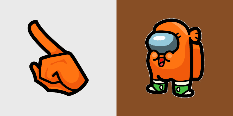 Custom Cursor Pack - Darwin Watterson from Among Us