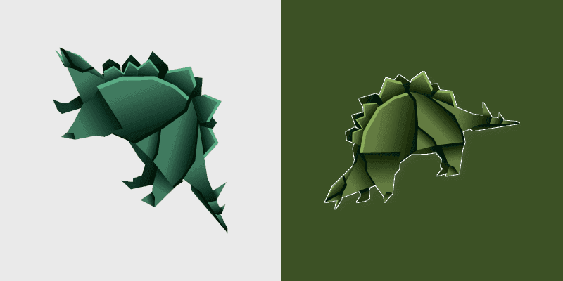 Cute Cursor Stegosaurus