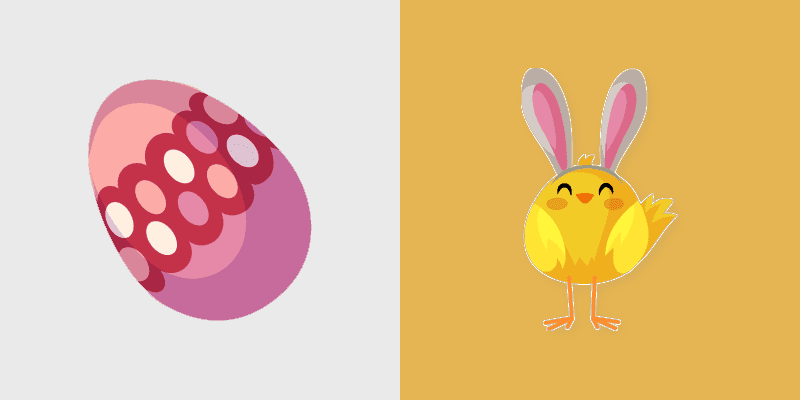 Cute Cursor Easter Chick Pack