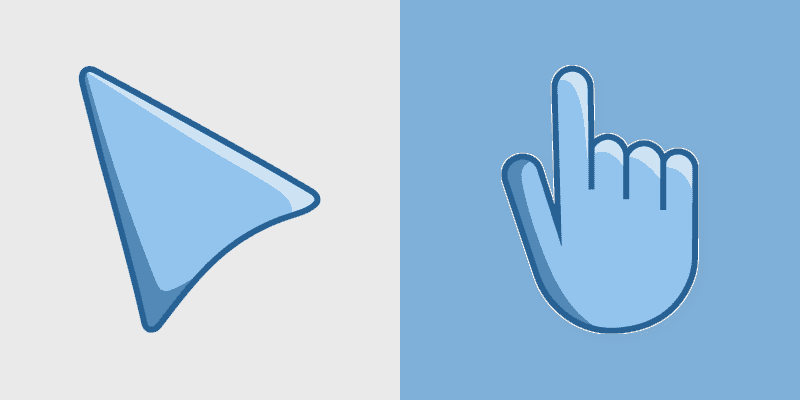 Cool Cursor Pack - Custom Pale Blue