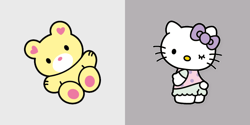 Custom Cute Hello Kitty Mouse Cursor Pack