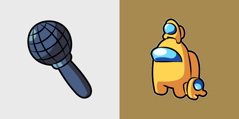 Custom Cursor Pack - Yellow FNF Crewmate