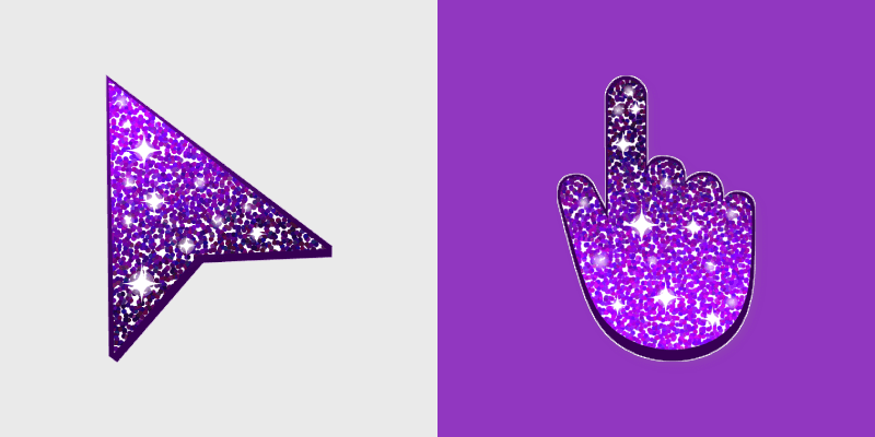 Violet Sparkle Custom Cursor Pack