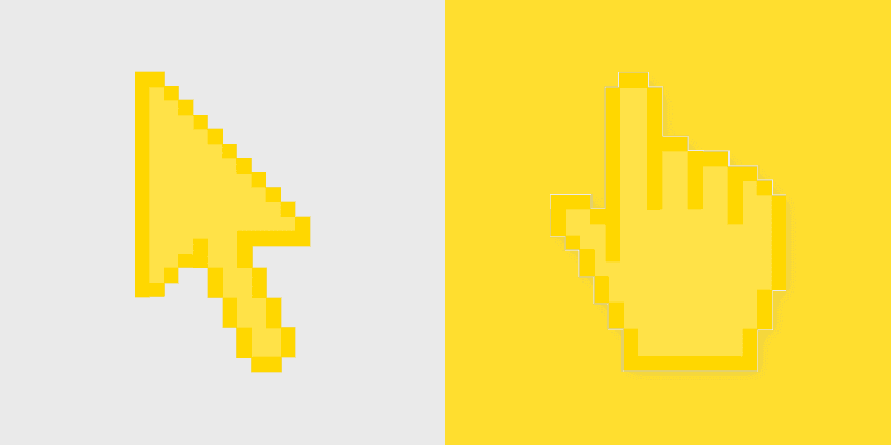 Yellow Mustard Cute Cursor Pack
