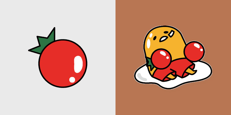 Custom Cursor: Gudetama Tomato Delight