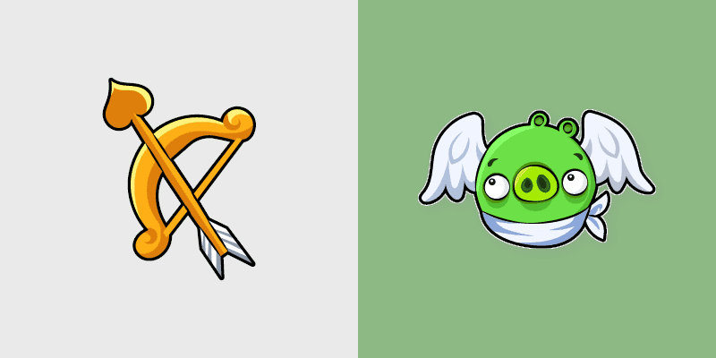 Cupid Pig Cute Cursor Pack