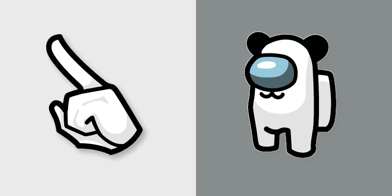 Among Us Cute Cursor Pack - Sanrio Pankunchi White Edition