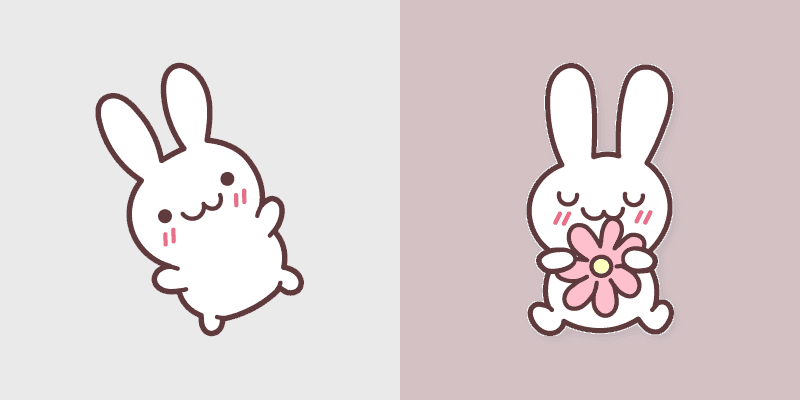 Cute Cursor Pack with Powder & Flower