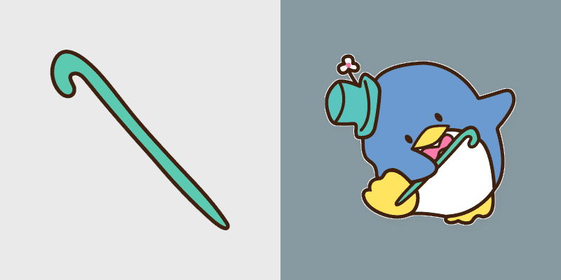 Tuxedo Sam Cane Custom Cursor Pack