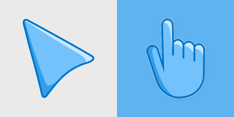Custom Cursor Maya Blue