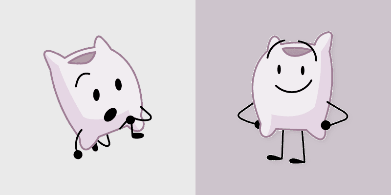 BFDI Pillow Cute Mouse Cursor Pack