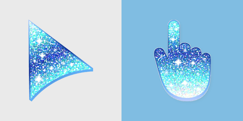 Cute Blue Ocean Custom Cursor Pack