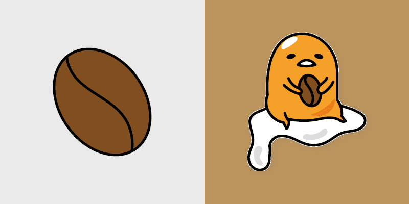 Coffee & Lazy Gudetama Cursor Pack