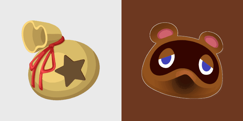 Cute Cursor Pack - Animal Crossing with Tom Nook