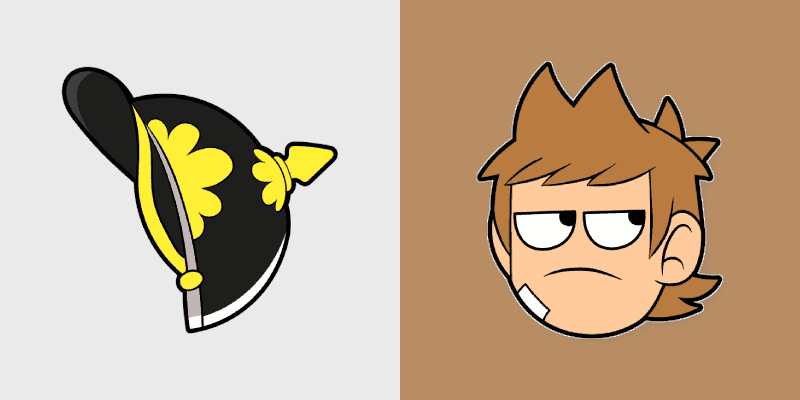 Custom Cursor Pack: Eddsworld Tord and Pickelhaube
