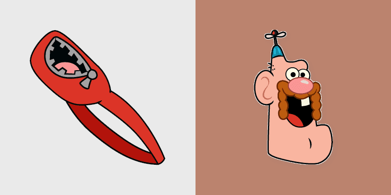 Custom Cursor - Uncle Grandpa & Belly Bag