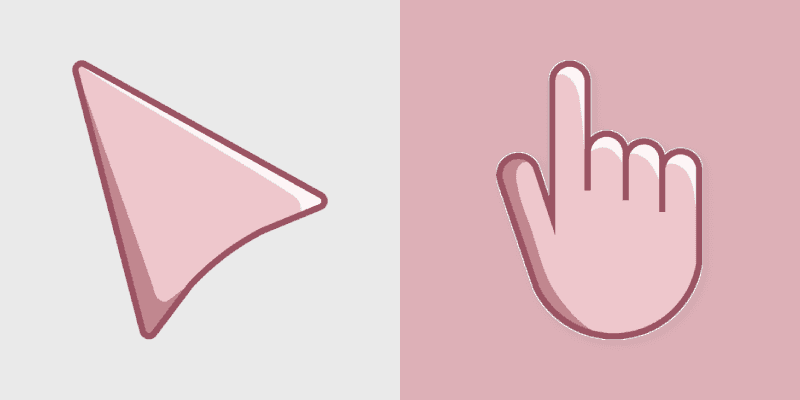 Cute Cursor Pack - Delicate Pink Arrow