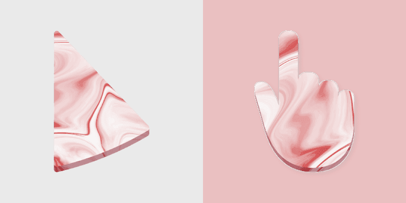 Adorable Pink Marble Cursor Pack