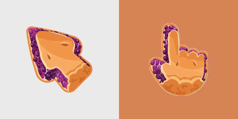 Cute Cursor Blueberry Delight