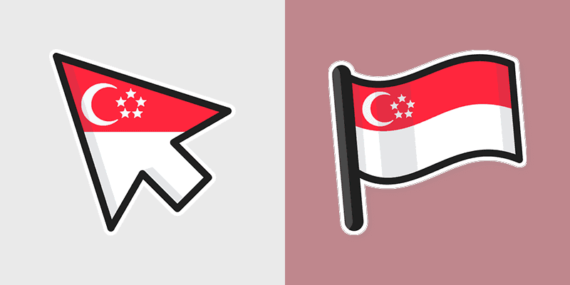 Singapore Cursor Pack - Charming Mouse Icons