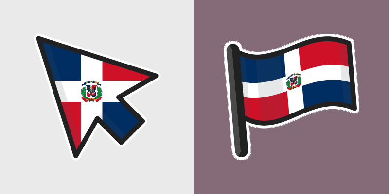 Custom Cursor Pack - Dominican Republic Flag