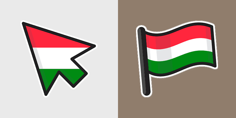 Hungary Flag Cursor Pack