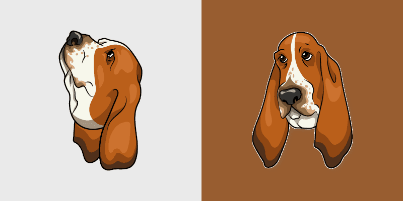 Custom Cursor Pack - Basset Hound Design