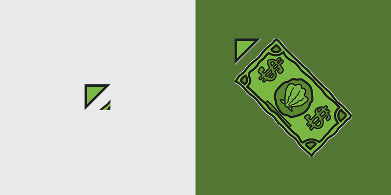 Custom Cute Mr. Krabs Dollar Cursor Pack