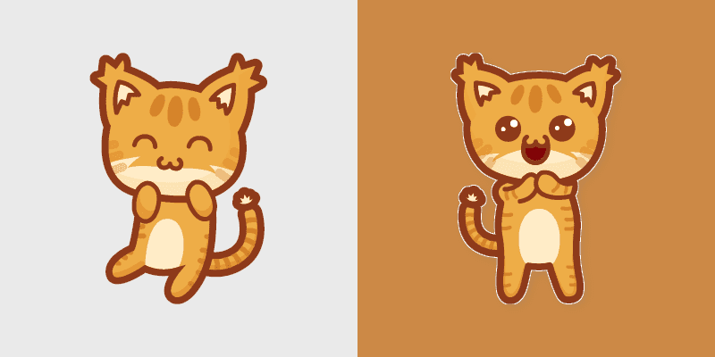 Kawaii Cute Lynx Custom Mouse Cursor