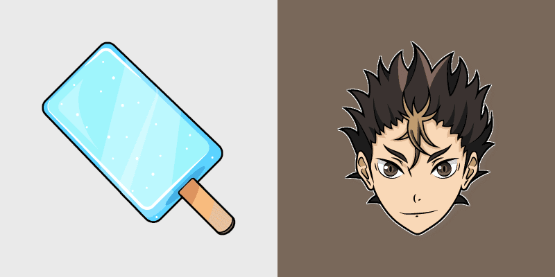 Cute Cursor Pack - Yu Nishinoya and Gari Gari Kun