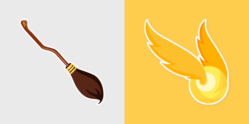 Harry Potter Nimbus 2000 and Golden Snitch