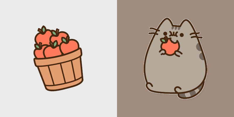 Custom Cursor Pack - Pusheen & Apple