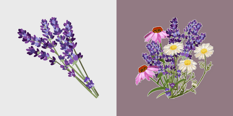 Cute Cursor - Lavender and Wildflowers Collection