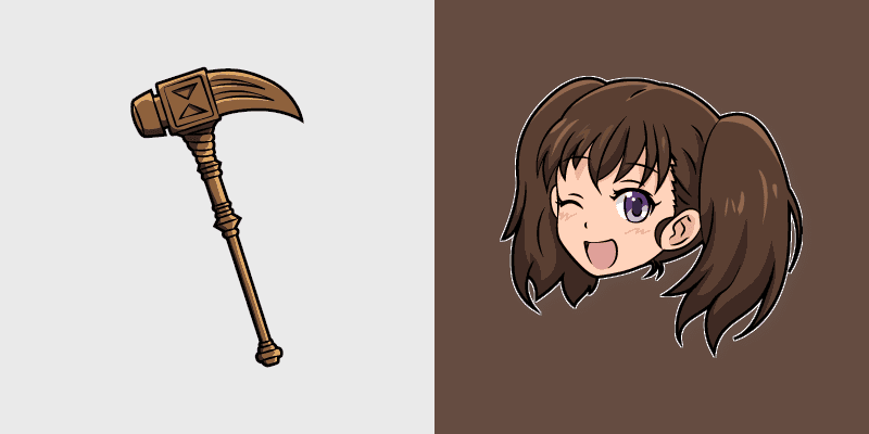 Custom Cursor Diane War Hammer Gideon