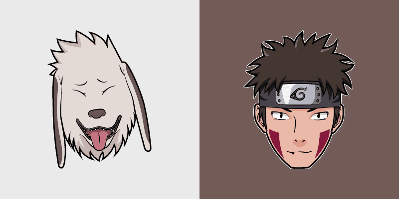 Custom Naruto Cursor Pack - Kiba and Akamaru