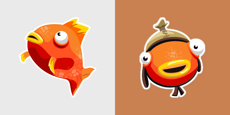 Custom Cursor Pack - Tiko Fishstick and Orange Flopper