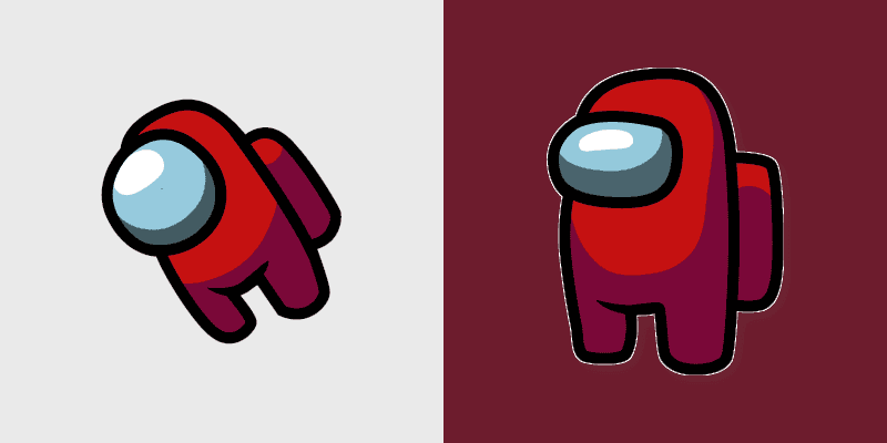 Among Us Custom Cursor Pack with Red and Mini Crewmate