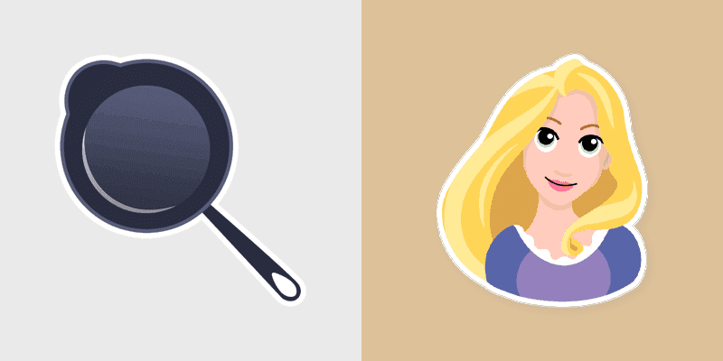 Enchanted Cursors - Rapunzel & Frying Pan Pack