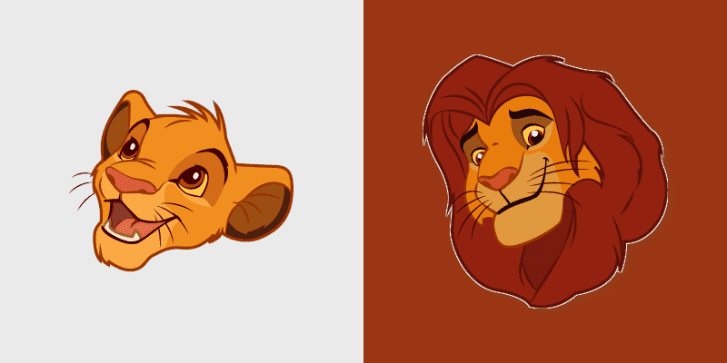 Disney The Lion King Simba Cute Cursor Pack