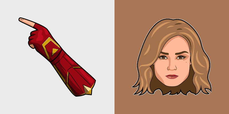 Cute Cursor Captain Marvel