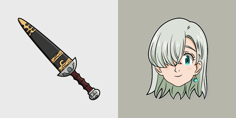 Custom Cursor Pack - The Seven Deadly Sins Elizabeth Liones