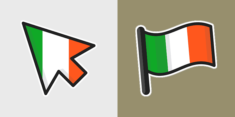 Custom Cursor Pack - Ireland Flag Edition